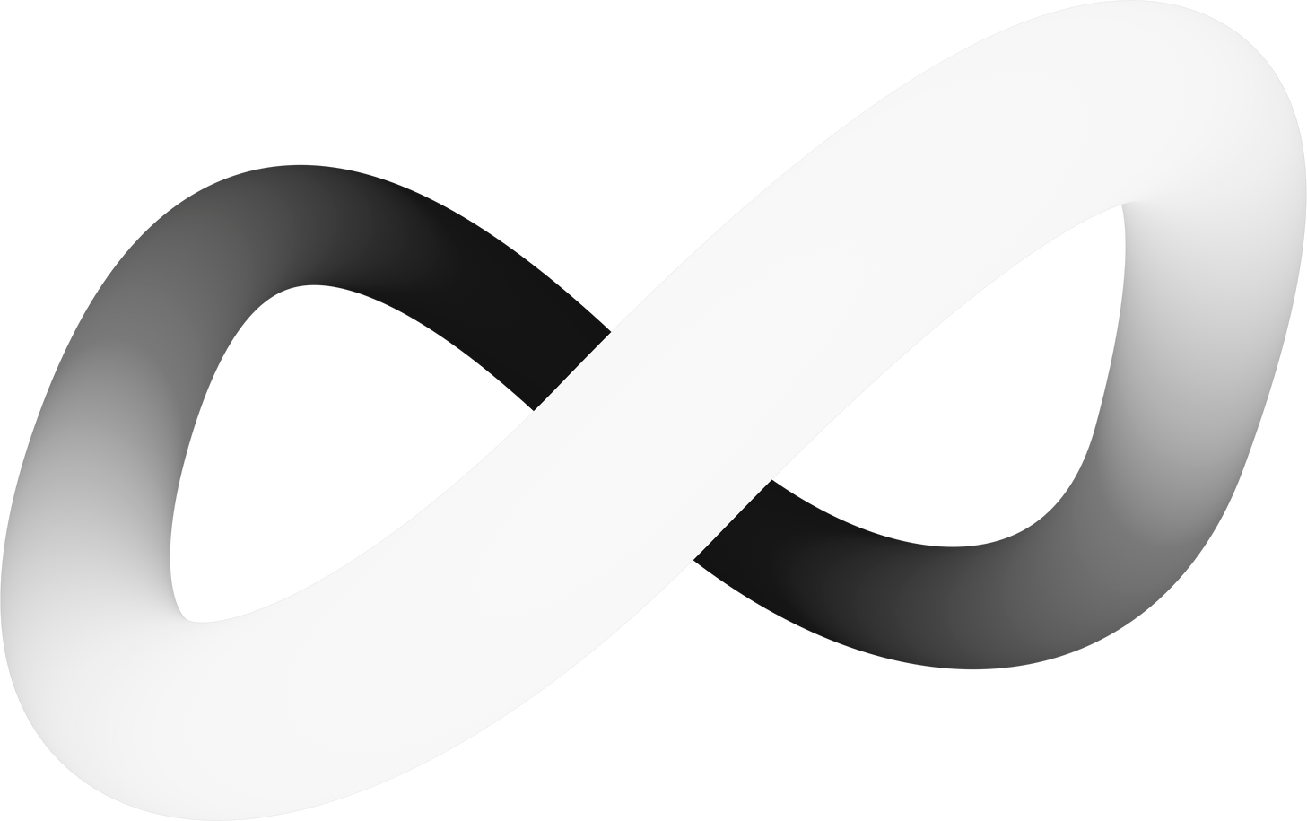 Infinity 3D Sign Symbol Isolated